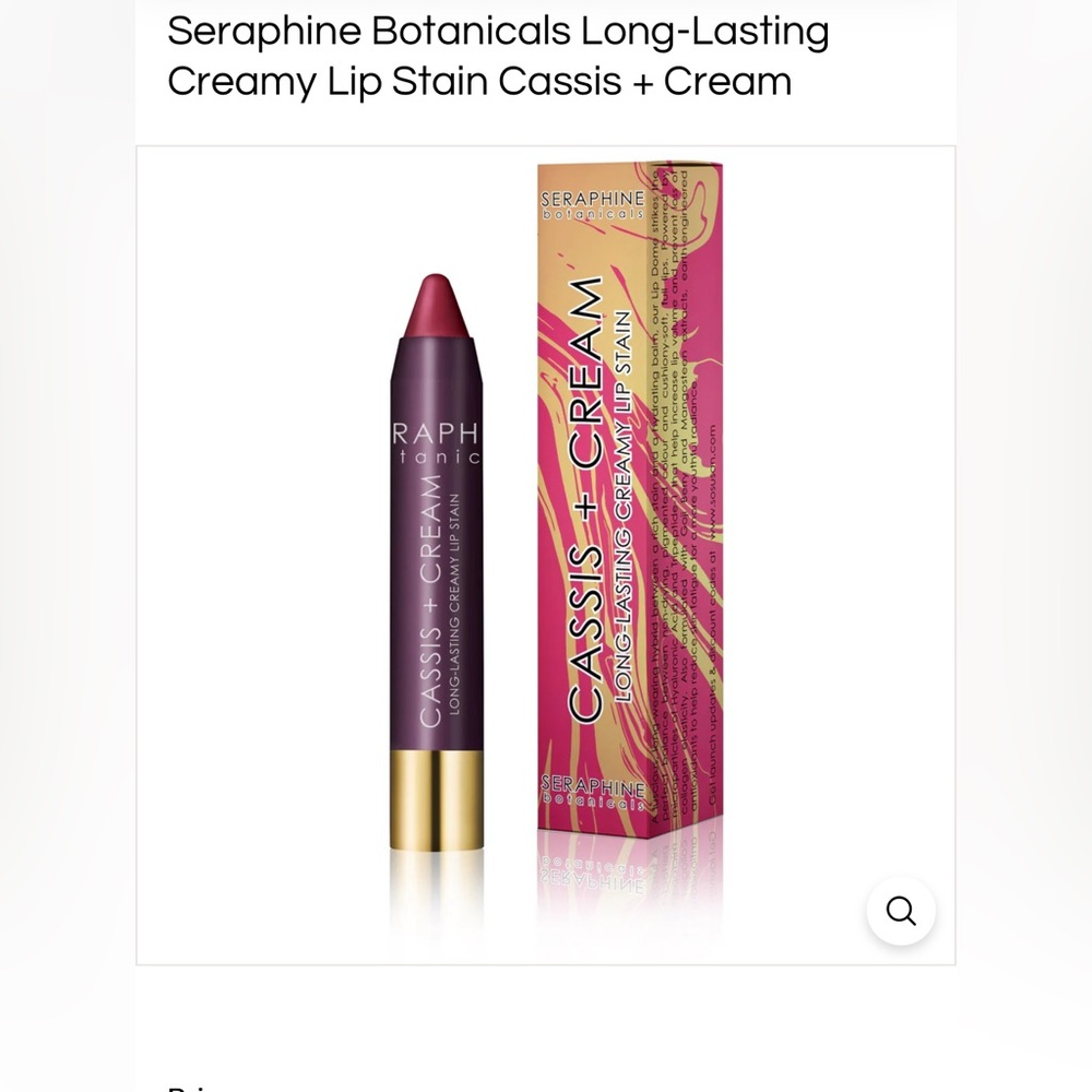 Seraphine Botanicals Cassis+Cream Lip Stain